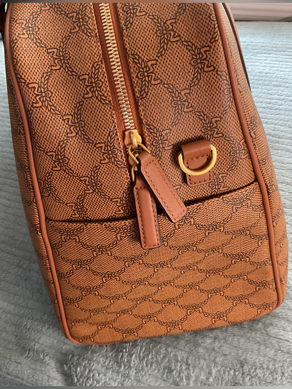 MCM Lauretos XL Ottmar Sports/Duffle/Weekender Bag in Cognac - Picture 16 of 16